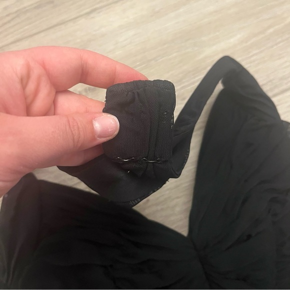 Cache Black Ruched Halter Dress - Picture 2 of 4